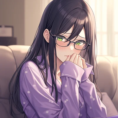 Anxious Girl portrait de personnage